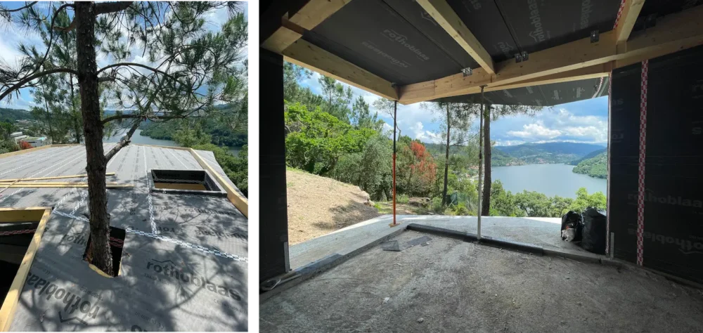 Construction of Douro Wood House using CLT panels