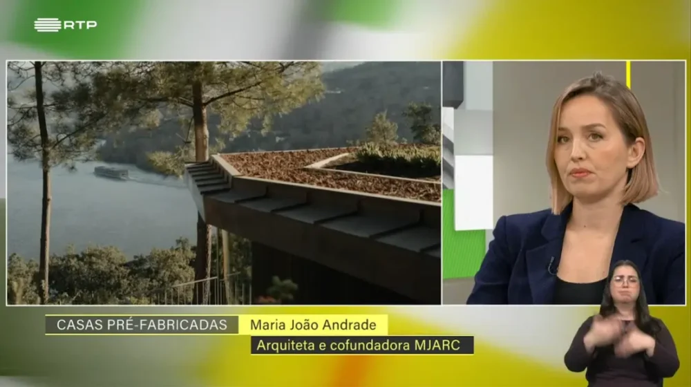 Arquiteta maria joão andrade do atelier MJARC Arquitetos é convidada no programa sociedade civil para debater sobre casas modulares e casas pré-fabricadas