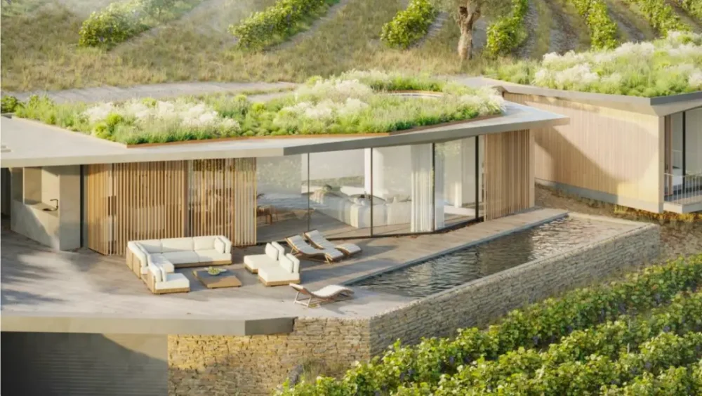 saramagayo house project featuring a green roof
